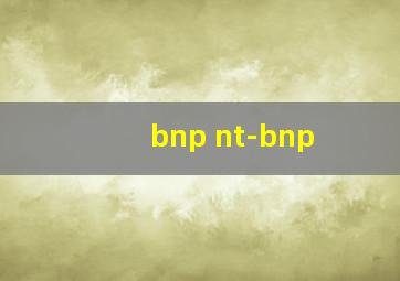 bnp nt-bnp